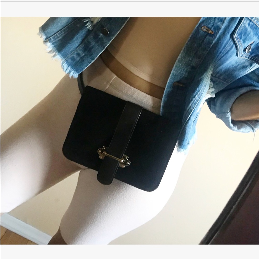 Faux Suede Belt Bag